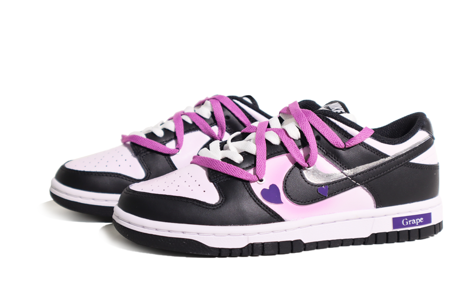 Lookbook (W) [Sepatu Kustom] Nike Dunk Low 'Grape Ungu Berubah Warna' DD1503-101(TeamX-Dunk温变葡萄)