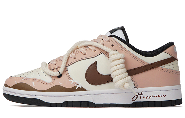 Buy (W) [Sepatu Kustom] Nike Dunk Low &#x27;Cookie&#x27; DD1503-101(Team拾柒-女款低帮碎曲奇板鞋粉白)