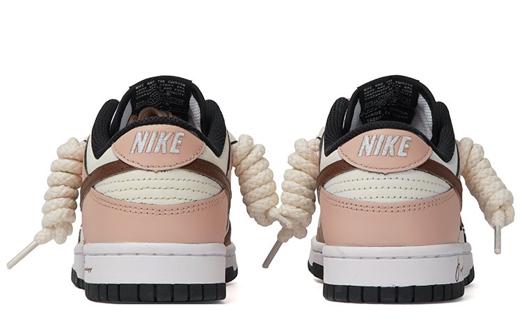 Shop (W) [Sepatu Kustom] Nike Dunk Low &#x27;Cookie&#x27; DD1503-101(Team拾柒-女款低帮碎曲奇板鞋粉白)