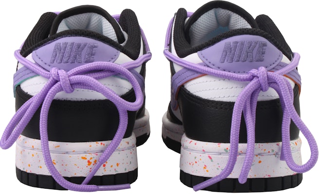 【定制球鞋】Nike Dunk Low 多彩 Swoosh 酷黑葡萄 低帮 板鞋 女款 黑白 Shop 【定制球鞋】Nike Dunk Low 多彩 Swoosh 酷黑葡萄 低帮 板鞋 女款 黑白