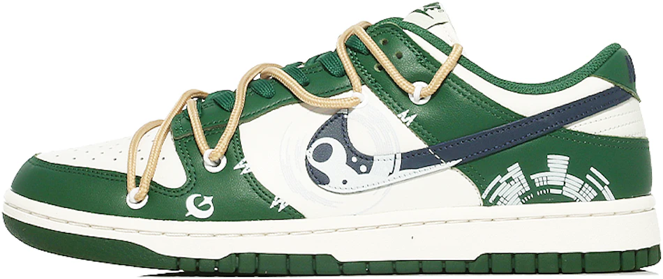 【定制球鞋】Nike Dunk Low 科技力量 宇宙廢土 防滑減震耐磨 低幫 板鞋 女款 白綠 Buy 【定制球鞋】Nike Dunk Low 科技力量 宇宙廢土 防滑減震耐磨 低幫 板鞋 女款 白綠
