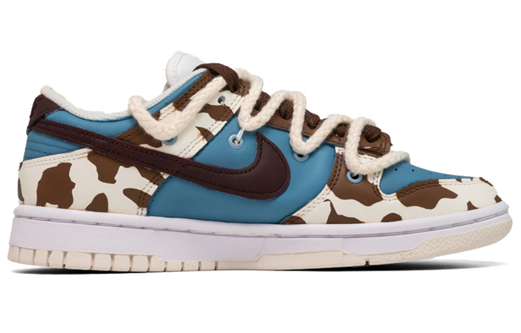 Order (W) [Shoes Custom] Nike Dunk Low 'Cowboy Sky' Sepatu Pria DD1503-121(Team24-女款牛仔奶牛)