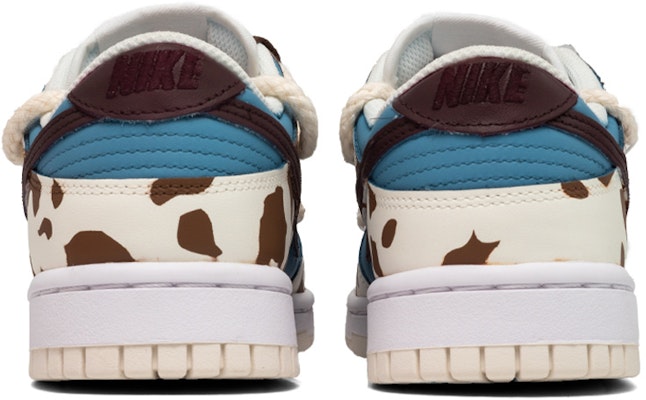 【定制球鞋】Nike Dunk Low White Sail 奶牛 西部牛仔 藍天白雲 低幫 板鞋 女款 棕藍紅 Purchase 【定制球鞋】Nike Dunk Low White Sail 奶牛 西部牛仔 藍天白雲 低幫 板鞋 女款 棕藍紅