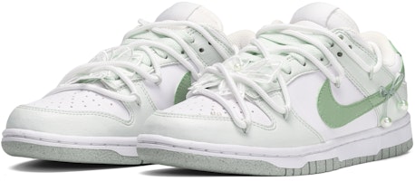 (W) 【定制鞋】Nike Dunk Low '奶油珍珠女孩' DN1431-102(TeamE-女款奶油气泡白绿) Lookbook (W) 【定制鞋】Nike Dunk Low '奶油珍珠女孩' DN1431-102(TeamE-女款奶油气泡白绿)