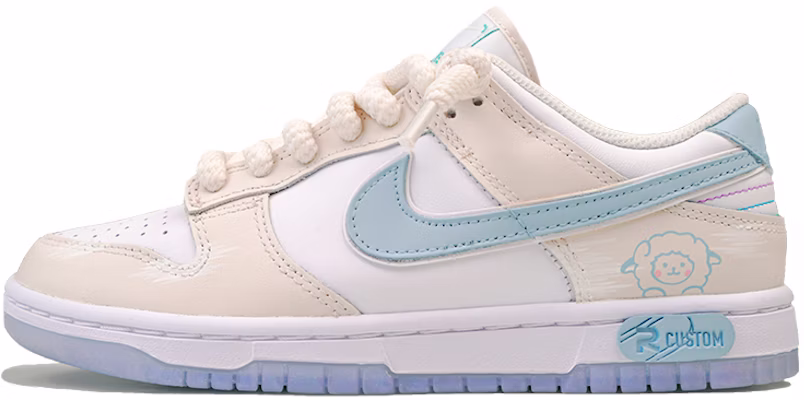 【定制球鞋】 Nike Dunk Low RISK 奶油小羊 復古 可愛 禮盒 防滑減震 低筒 板鞋 女款 奶白 Buy 【定制球鞋】 Nike Dunk Low RISK 奶油小羊 復古 可愛 禮盒 防滑減震 低筒 板鞋 女款 奶白