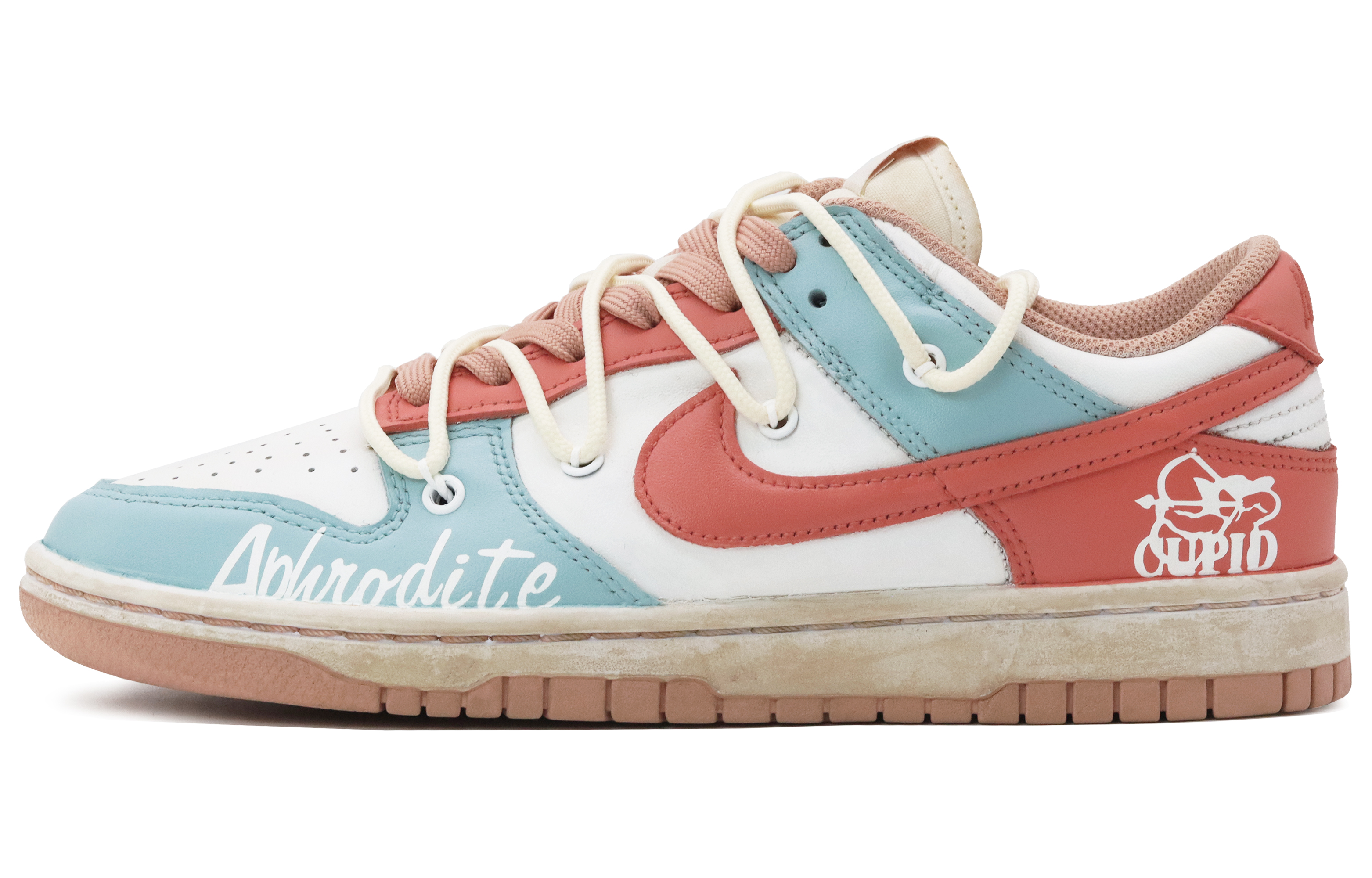 Buy (W) [定制鞋] 耐克Dunk Low '丘比特情人节' DD1503-118(Team52-薄荷玫瑰女)