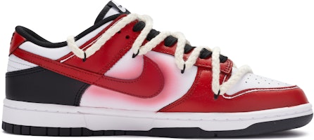 【定製球鞋】Nike Dunk Low BIGNIU 解構 手繪噴畫 低筒 板鞋 女款 黑白紅 Order 【定製球鞋】Nike Dunk Low BIGNIU 解構 手繪噴畫 低筒 板鞋 女款 黑白紅