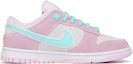 Order 【訂製球鞋】Nike Dunk Low 粉泡沫 復古 愛心 塗鴉 低幫 板鞋 女款 白粉藍