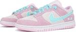 Lookbook 【訂製球鞋】Nike Dunk Low 粉泡沫 復古 愛心 塗鴉 低幫 板鞋 女款 白粉藍