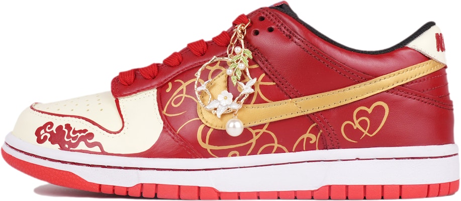 (W) 나이키 덩크 로우 '웨딩 레드 골드 옐로우' (커스텀) DH9765-103-486414 Buy (W) 나이키 덩크 로우 '웨딩 레드 골드 옐로우' (커스텀) DH9765-103-486414