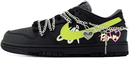 (W) 나이키 덩크 로우 '사이버펑크 블랙핑크 그린' (커스텀) DH9765-002(Team63-多巴胺青草绿) Buy (W) 나이키 덩크 로우 '사이버펑크 블랙핑크 그린' (커스텀) DH9765-002(Team63-多巴胺青草绿)