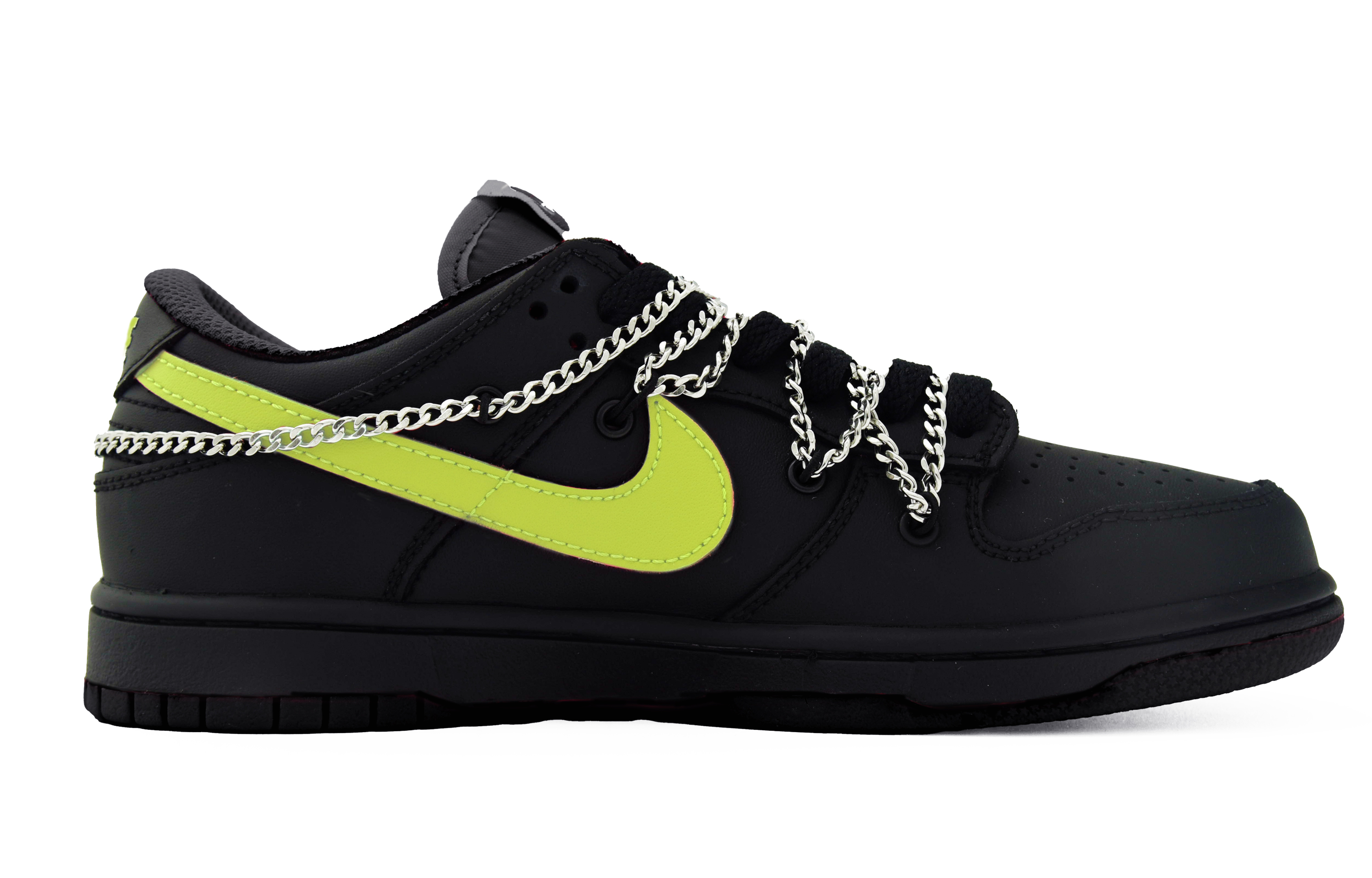Order (W) [定制鞋] Nike Dunk Low '赛博朋克 黑粉绿' DH9765-002(Team63-多巴胺青草绿)