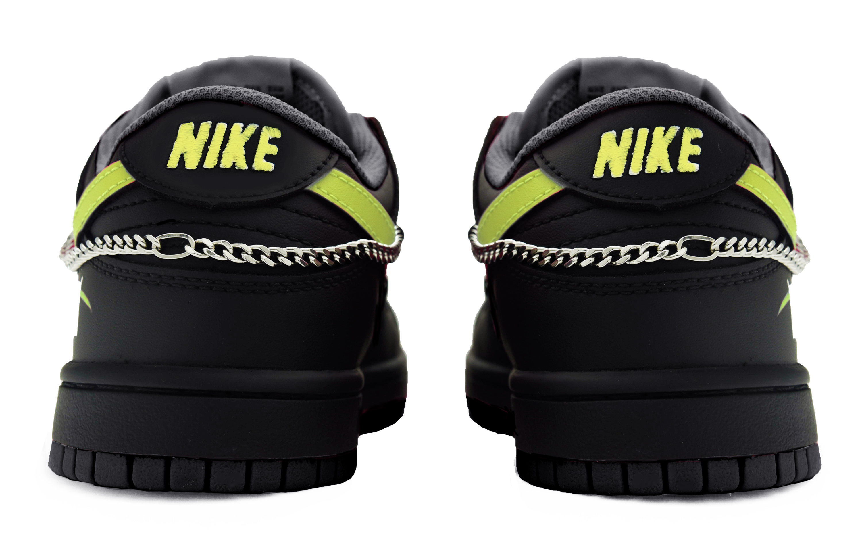 Shop (W) [定制鞋] Nike Dunk Low '赛博朋克 黑粉绿' DH9765-002(Team63-多巴胺青草绿)