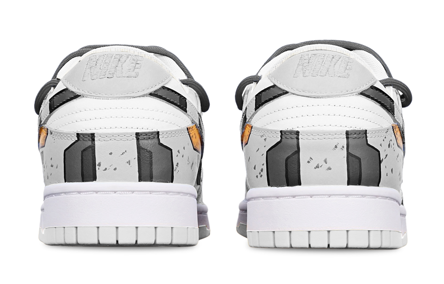 Shop (W) カスタム ダンクロー "サイバーパンク メカ" (黒/白/灰) DH9765-100(TeamT-战损II黑白灰S-BOX)