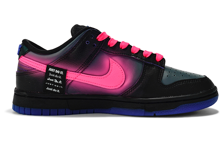Order (W) [Zapatos Personalizados] Nike Dunk Low 'Cyberpunk Neón Rosa-Negro' FB1842-001(TeamI-女款午夜霓虹L粉黑)