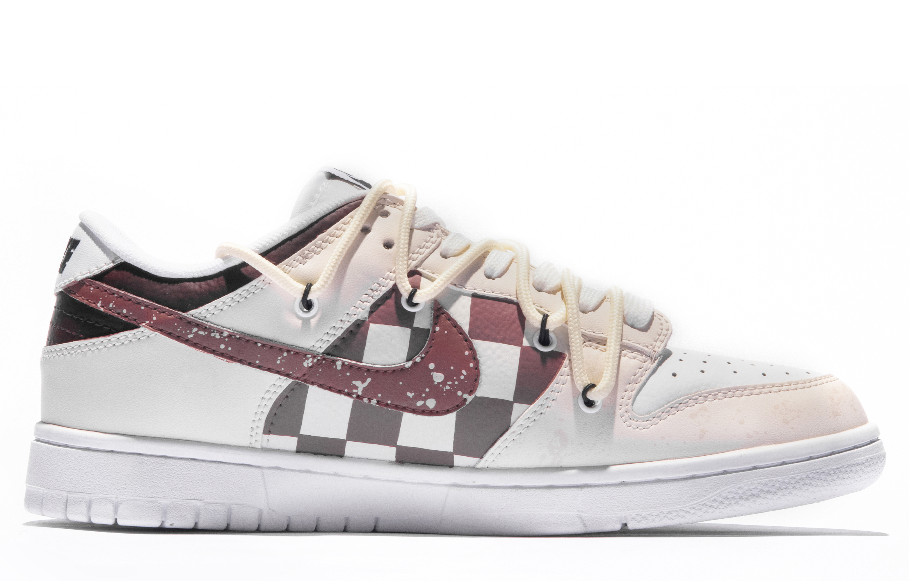 Order (W) ナイキ ダンク ロー カスタム「ダ・ヴィンチ - 暁紅」 DH9765-100(TeamM-女款赤色黎明S-BOX)