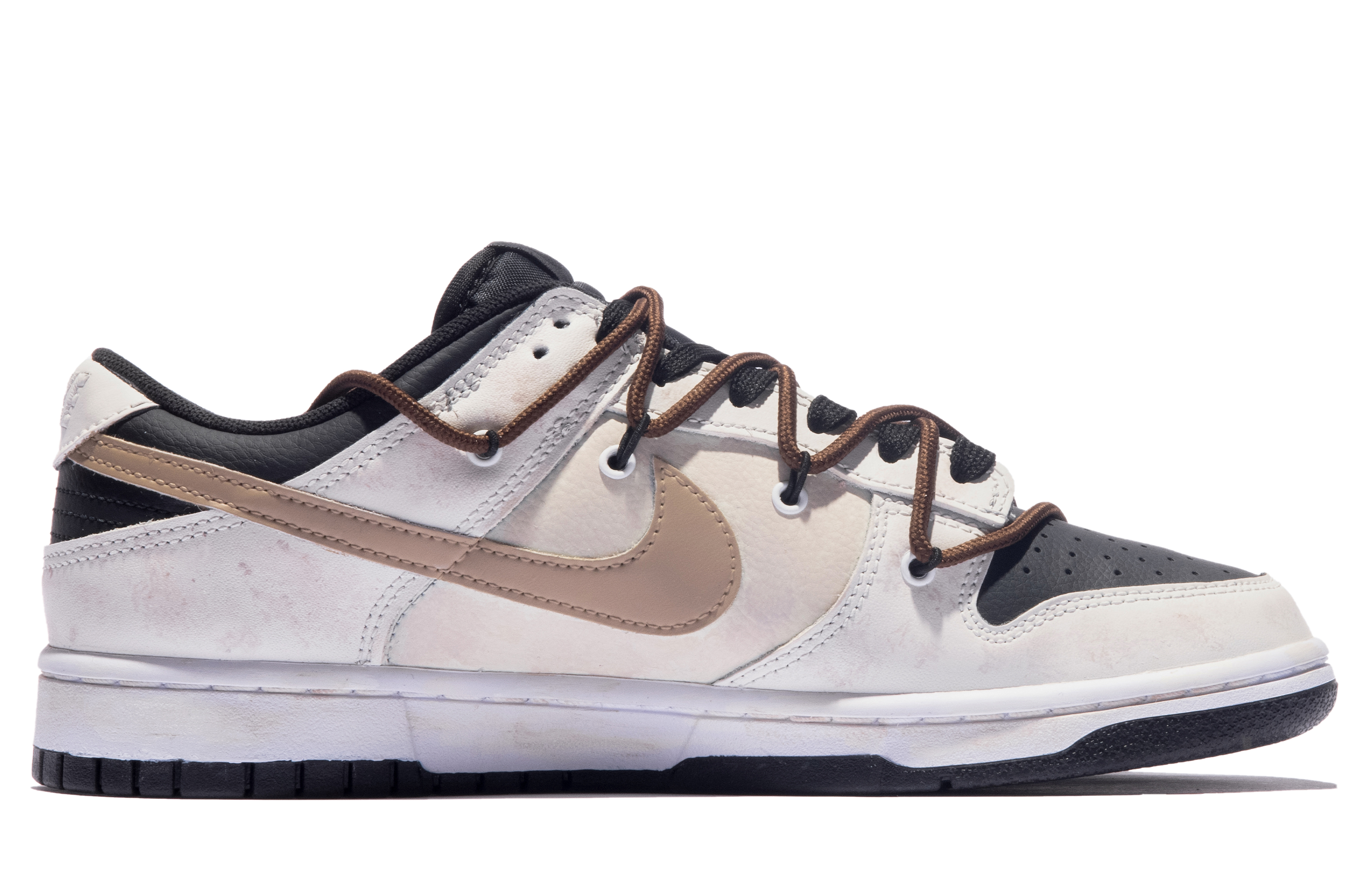 Order (W) Zapatillas Nike Dunk Low 'Da Vinci Custom Sail-Negro-Marrón' CW1590-100(TeamM-女款铸造时代S-BOX)