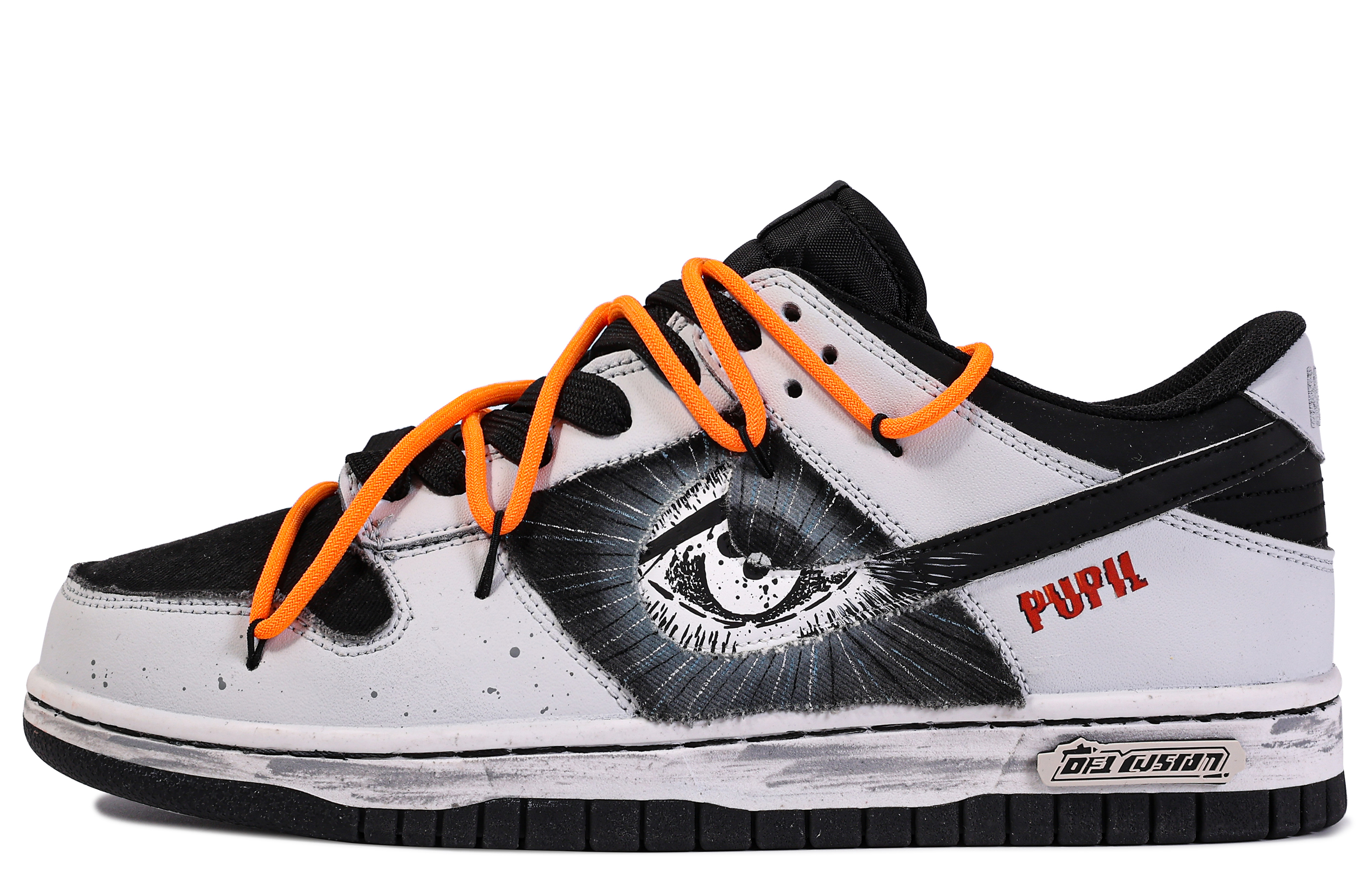 Buy (W) 【定制鞋款】耐克Dunk低帮'达芬奇眼涂鸦黑灰' DH9765-002(TEAMM-EYE)