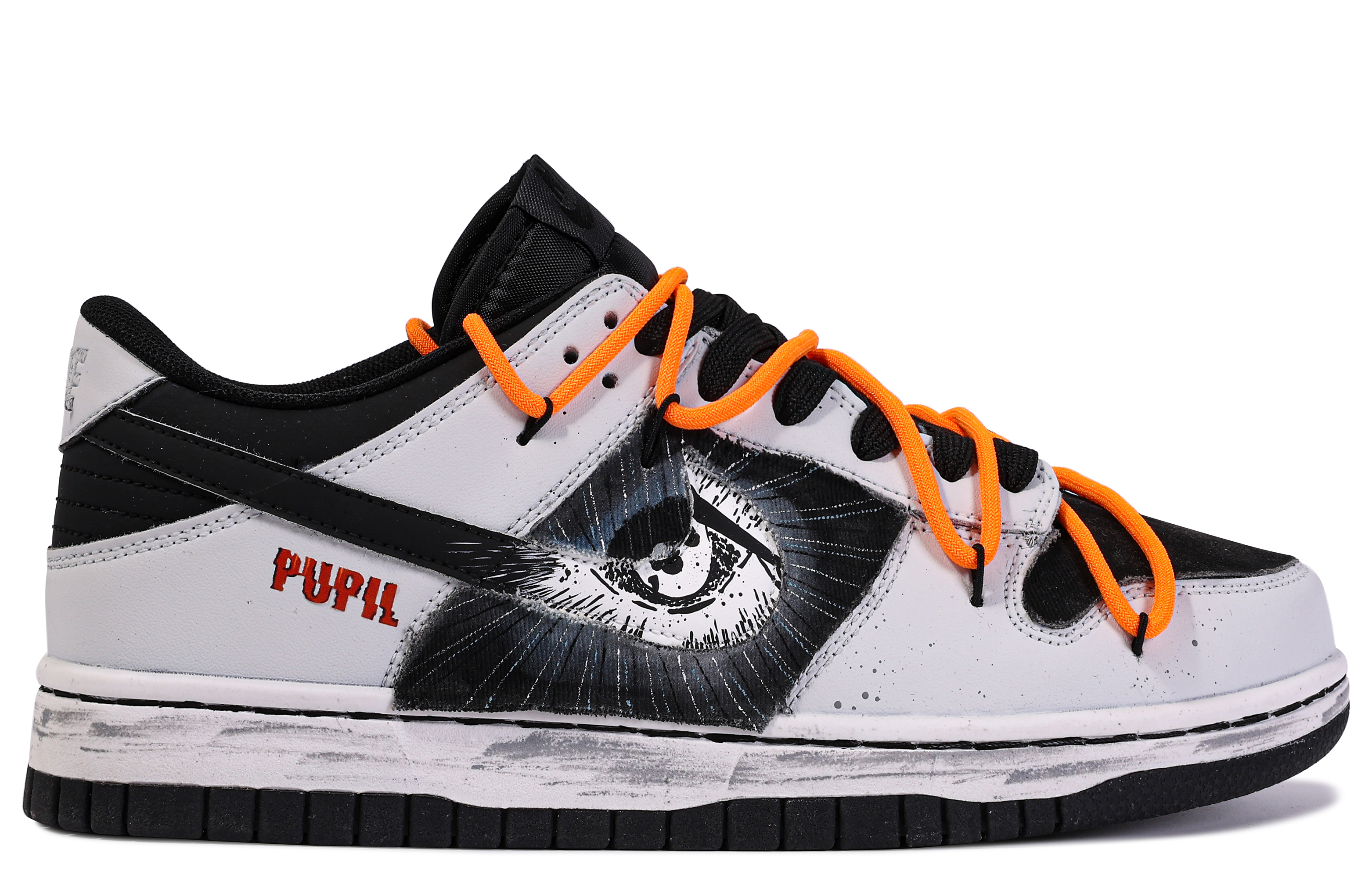 Lookbook (W) 【定制鞋款】耐克Dunk低帮'达芬奇眼涂鸦黑灰' DH9765-002(TEAMM-EYE)