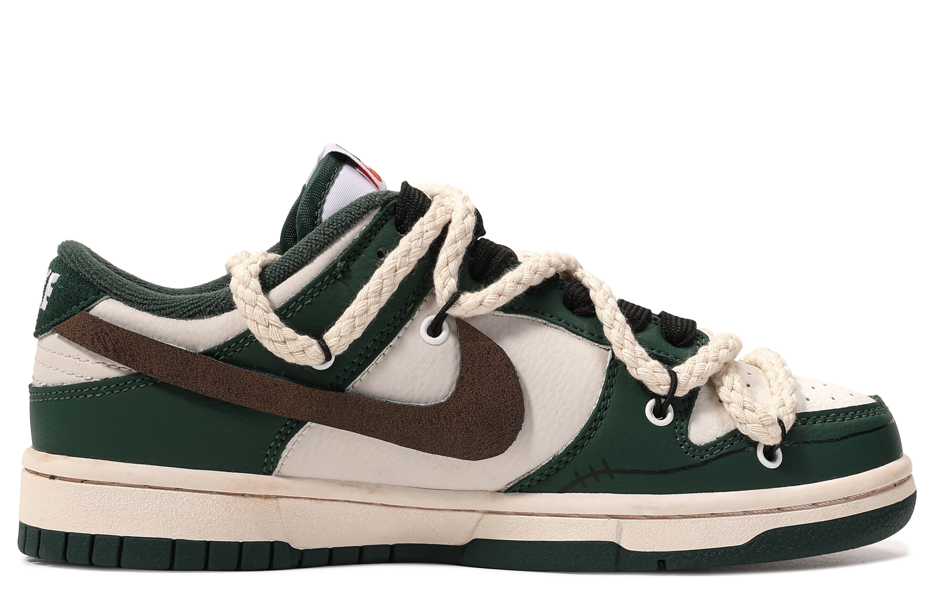 Buy (W) [Kasut Custom] Nike Dunk Low 'Graffiti Reruntuhan Da Vinci' FD0350-133(TeamM-城市废墟-BOX)