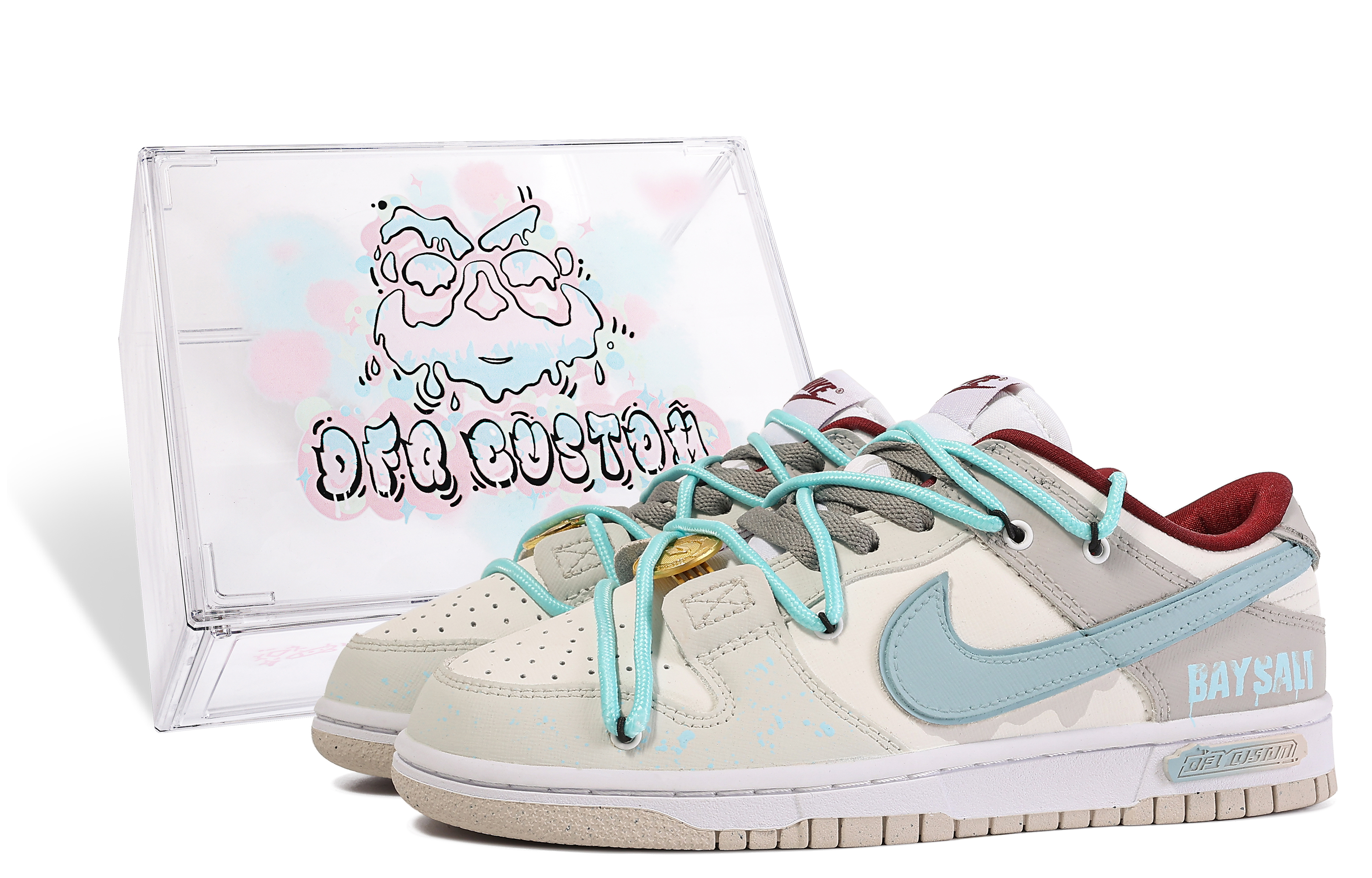 Buy (W) [Sneakers Kustom] Nike Dunk Low 'Da Vinci Sea Salt Cheese' DV1160-100-486402