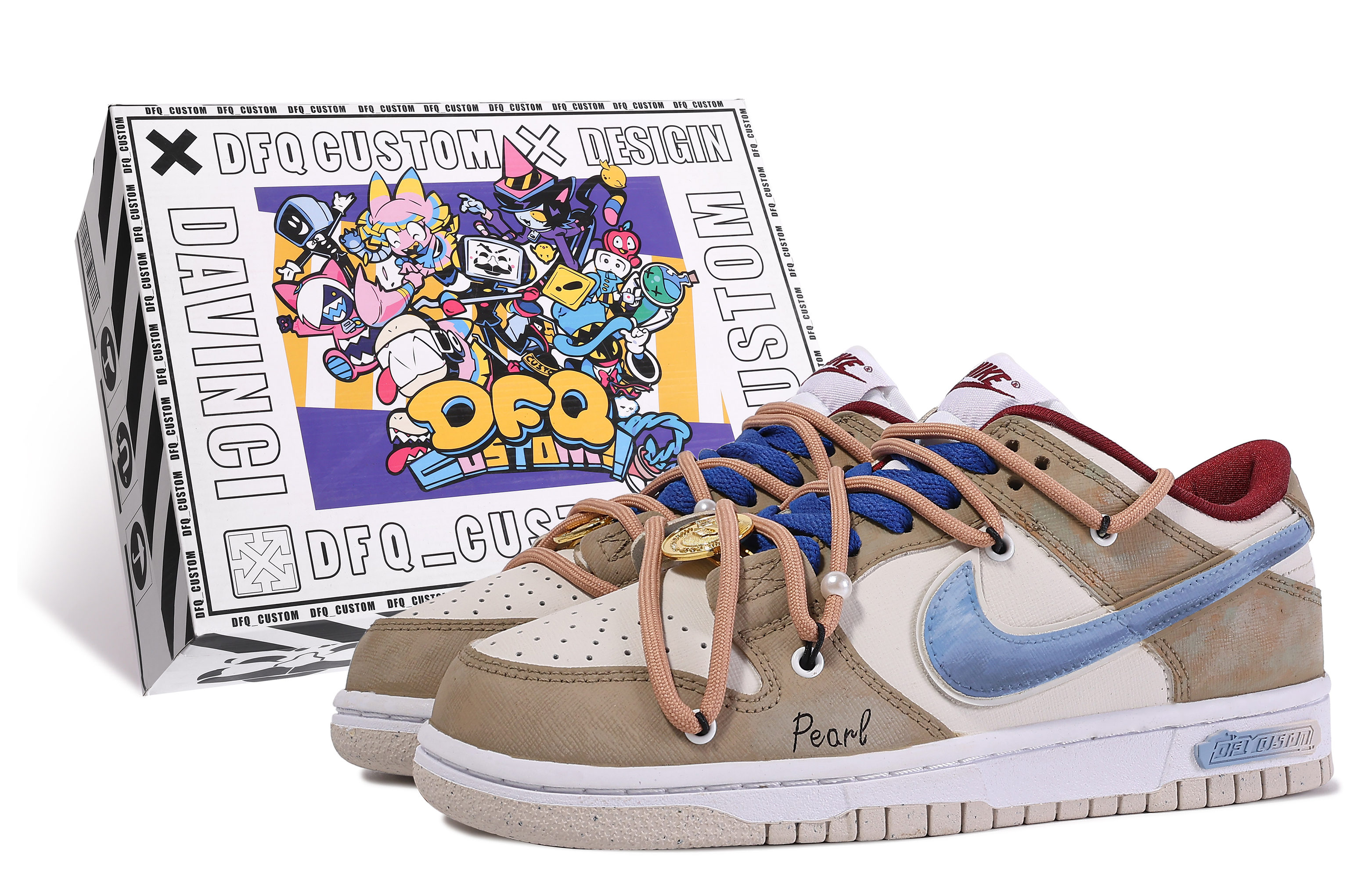 Buy (W) [Zapatos Personalizados] Nike Dunk Low 'Da Vinci Victoria's Secret' DV1160-100-446683