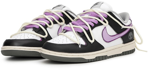 【定制球鞋】Nike Dunk Low 怪誕紫巫 暗黑 低筒 休閒鞋 女款 黑紫 Lookbook 【定制球鞋】Nike Dunk Low 怪誕紫巫 暗黑 低筒 休閒鞋 女款 黑紫