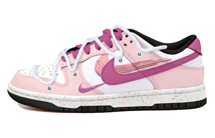 Buy (W) [Kasut Custom] Nike Dunk Low 'Deconstructed Splatter Fuchsia' FD4623-131(Team拾玖-白粉三钩S-BOX)