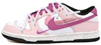 Buy 【定製球鞋】Nike Dunk Low 解構風 潑墨 活力 三勾 低幫 板鞋 女款 玫紅