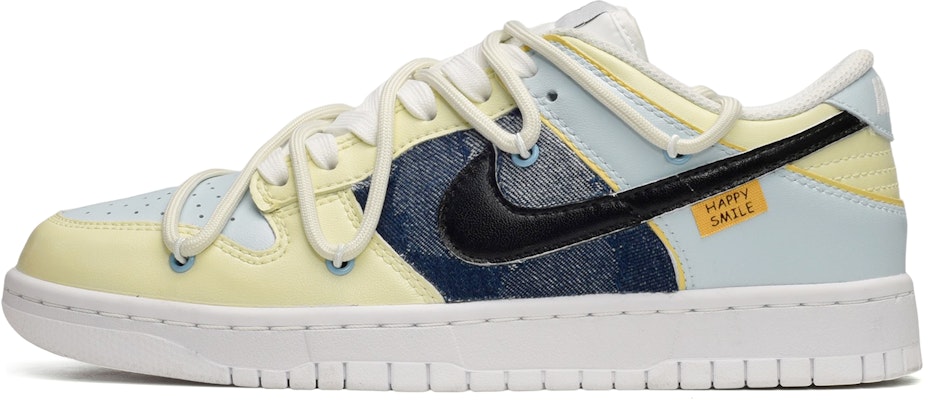 (W) 【定制鞋款】耐克Dunk Low "解构牛仔黄蓝黑" DH9765-100(TeamE-女款牛仔贴布黄蓝黑) Buy (W) 【定制鞋款】耐克Dunk Low "解构牛仔黄蓝黑" DH9765-100(TeamE-女款牛仔贴布黄蓝黑)