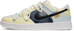 Buy (W) 【定制鞋款】耐克Dunk Low "解构牛仔黄蓝黑" DH9765-100(TeamE-女款牛仔贴布黄蓝黑)