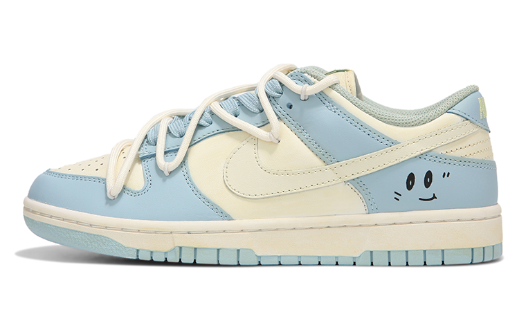 Buy (W) [カスタムシューズ]（女性用）ナイキ ダンク ロー '酸化ハート スマイリー' DD1503-123(Team82-女款氧化做旧米黄蓝色）