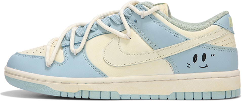 (W) 【定制鞋款】 耐克Dunk Low“解构氧化心形笑脸” DD1503-123(Team82-女款氧化做旧米黄蓝色) Buy (W) 【定制鞋款】 耐克Dunk Low“解构氧化心形笑脸” DD1503-123(Team82-女款氧化做旧米黄蓝色)