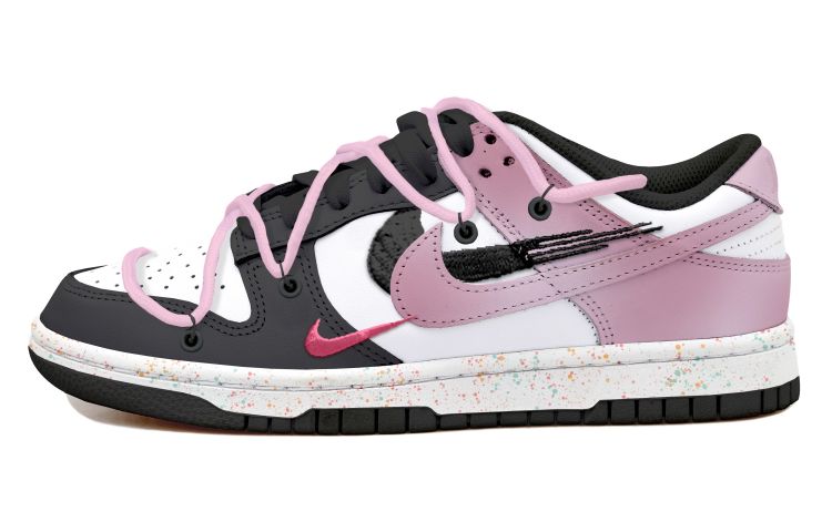 Buy (W) [Sepatu Kustom] Nike Dunk Low 'Deconstructed Panda Splatter' FD4623-131(Team拾玖-黑粉三钩S-BOX)