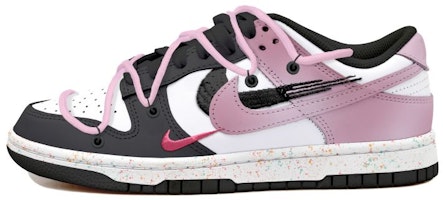【客製化球鞋】 Nike Dunk Low OKHR 解構風 暈染 熊貓 潑墨 活力 三勾 低筒 板鞋 女款 黑白 Buy 【客製化球鞋】 Nike Dunk Low OKHR 解構風 暈染 熊貓 潑墨 活力 三勾 低筒 板鞋 女款 黑白