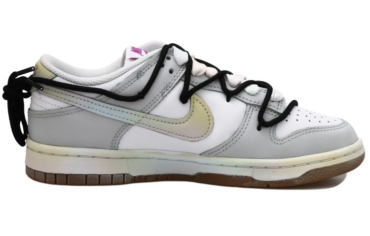 Order (W) Sepatu Nike Dunk Low 'Deconstructed Simple Rainbow Hitam Putih Abu-abu' FD9922-151(Team拾玖-简约彩虹S-BOX）