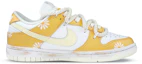 Order 【客製化球鞋】Nike Dunk Low 解構 雛菊 情侶 春夏 塗鴉 麻繩鞋帶 低幫 板鞋 女款 白黃