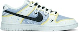 Order 【定制球鞋】NNike Dunk Low "Triple White" 低幫 解構鞋帶 Vibe風做舊 冰激凌 馬卡龍 潑墨 長春花藍 湖人紫金 手繪二次元 板鞋 女款 藍金