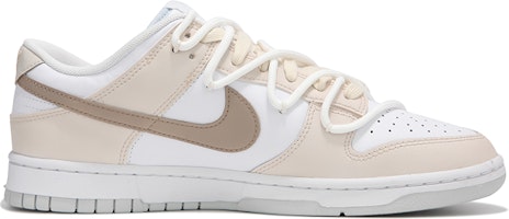 【訂製球鞋】Nike Dunk Low 療癒復古 解構綁帶 休閒 低筒 板鞋 女款 奶茶色 Order 【訂製球鞋】Nike Dunk Low 療癒復古 解構綁帶 休閒 低筒 板鞋 女款 奶茶色