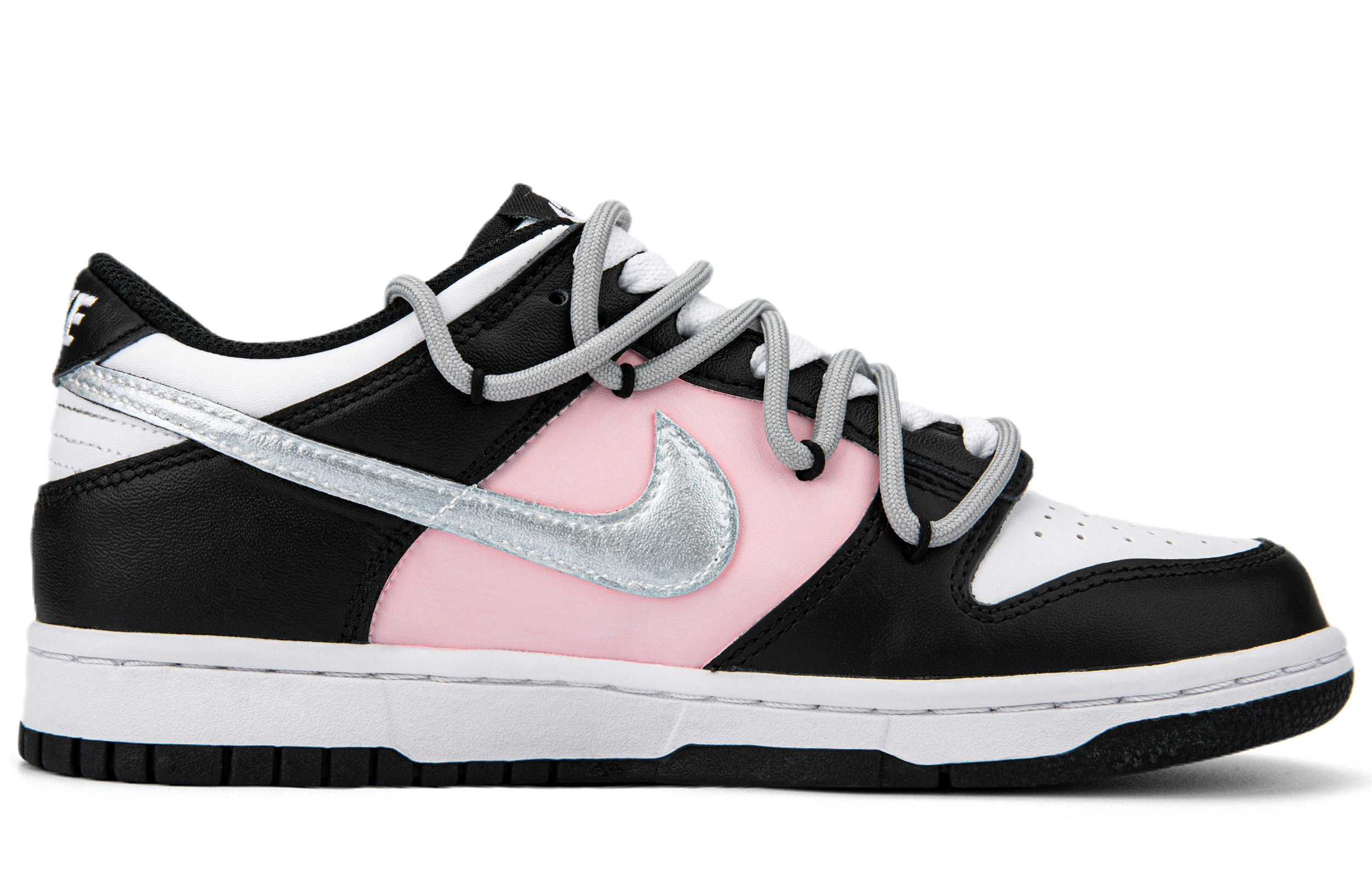 [Custom Shoes] (W) Nike Dunk Low 'Deconstructed Butterfly Bow - Black Pink' 圖 2
