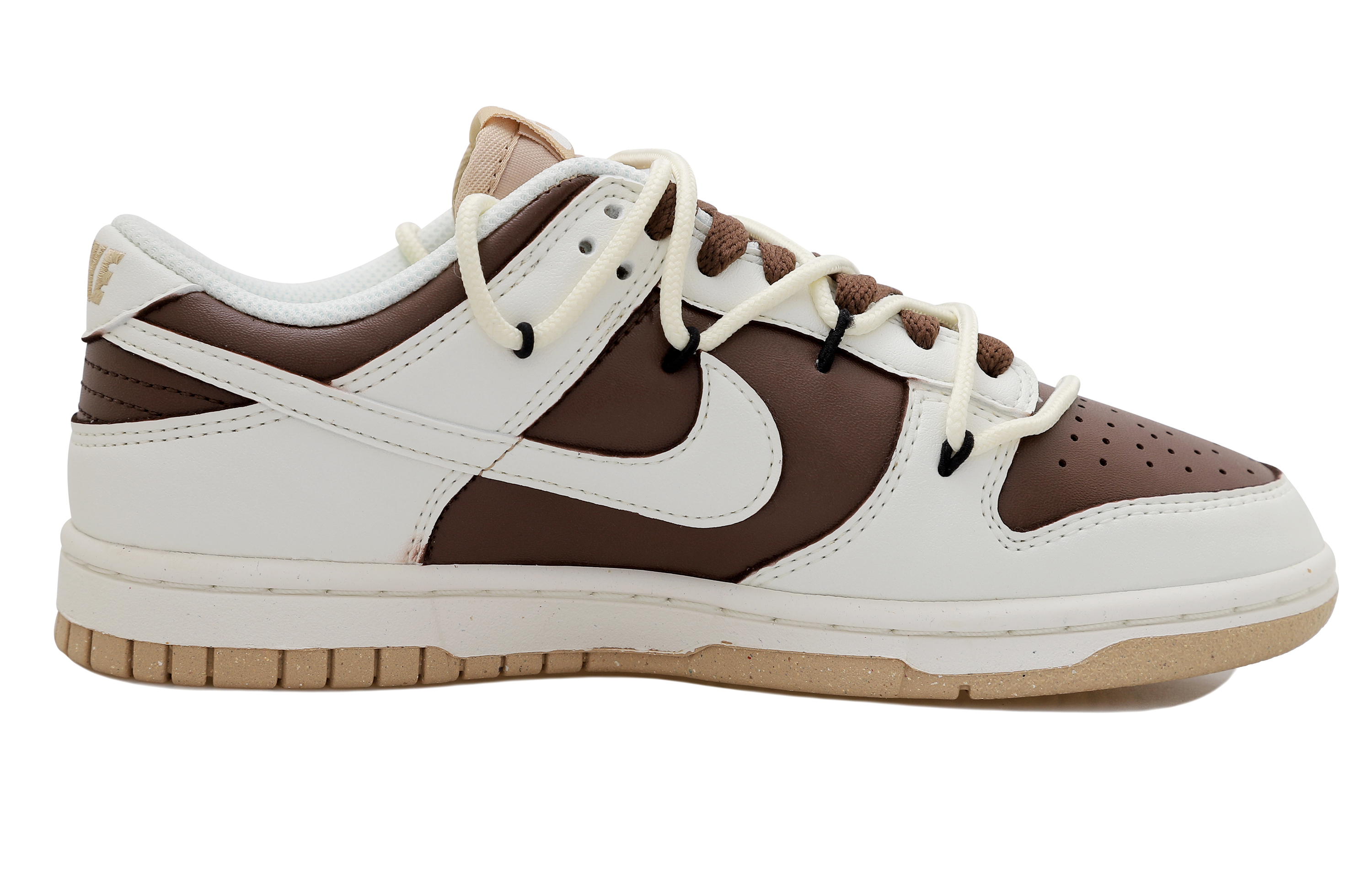 [Custom Shoes] (W) Nike Dunk Low 'Deconstructed Vintage Mocha Olive Green' 圖 2