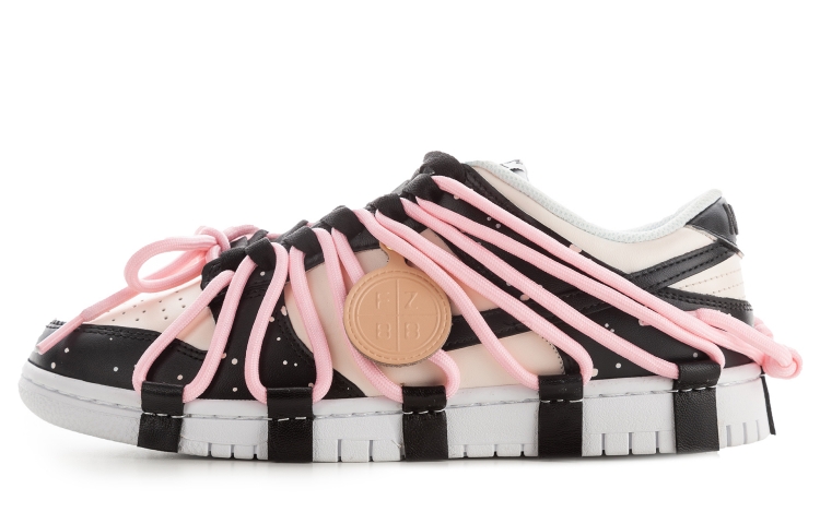 Order (W) Zapatillas Nike Dunk Low 'Deconstruido Calamar Negro Crema Rosa' DD1503-109(TeamA-Dunk鱿鱼游戏鞋带粉)