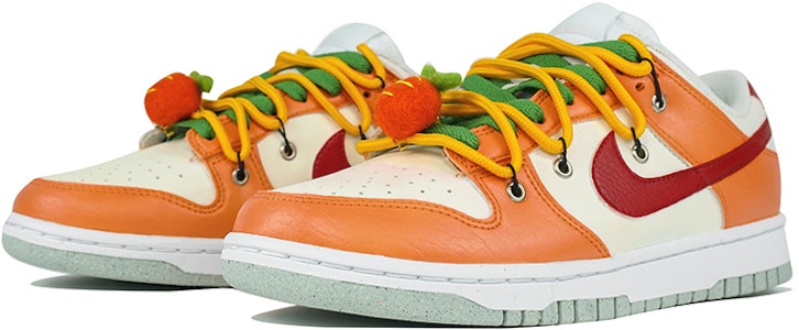 【定製球鞋】 Nike Dunk Low 玖製 解構 胡蘿蔔 果汁 清新配色 高街 復古潮流 低幫 板鞋 女款 橙綠 Lookbook 【定製球鞋】 Nike Dunk Low 玖製 解構 胡蘿蔔 果汁 清新配色 高街 復古潮流 低幫 板鞋 女款 橙綠