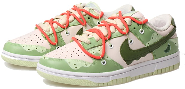 【定制球鞋】Nike Dunk Low OKHR 手繪噴繪 解構 抹茶 低幫 板鞋 女款 薄荷綠 Lookbook 【定制球鞋】Nike Dunk Low OKHR 手繪噴繪 解構 抹茶 低幫 板鞋 女款 薄荷綠