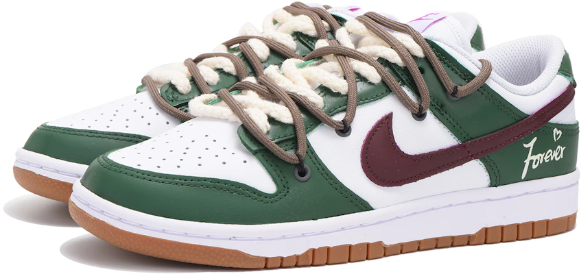 (W) 【定制鞋款】耐克Dunk Low ‘解构绿色’ FD9922-151(Team拾伍-女款绿红) Lookbook (W) 【定制鞋款】耐克Dunk Low ‘解构绿色’ FD9922-151(Team拾伍-女款绿红)