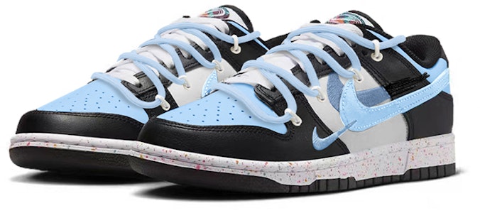 (W) 【定制鞋】耐克Dunk Low「解构海盐蓝」 FD4623-131(TeamY-女款海盐蓝黑白) Lookbook (W) 【定制鞋】耐克Dunk Low「解构海盐蓝」 FD4623-131(TeamY-女款海盐蓝黑白)