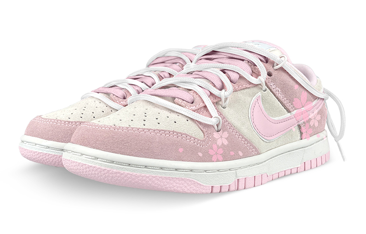 Lookbook 【定制球鞋】Nike Dunk Low 舒適百搭 禮盒 解構 低幫 板鞋 女款 白粉