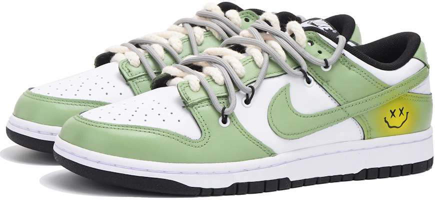 (W) 나이키 덩크 로우 '스마일리 그린' (커스텀) CW1590-100(Team拾伍-女款绿笑脸) Lookbook (W) 나이키 덩크 로우 '스마일리 그린' (커스텀) CW1590-100(Team拾伍-女款绿笑脸)