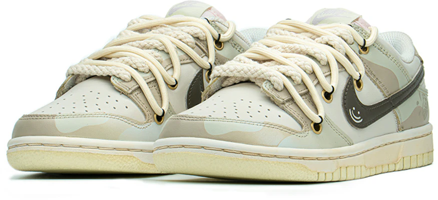 【訂製球鞋】 Nike Dunk Low FZBB 動漫美食限定 解構 奶油蛋糕 波浪 清新 低幫 板鞋 女款 卡其 Lookbook 【訂製球鞋】 Nike Dunk Low FZBB 動漫美食限定 解構 奶油蛋糕 波浪 清新 低幫 板鞋 女款 卡其