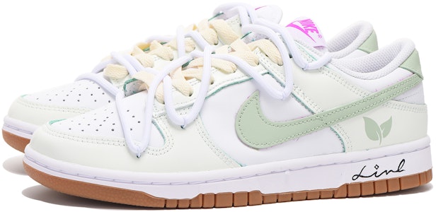 (W) 【定制鞋】耐克Dunk Low“解构绿叶” FD9922-151(Team59-女款绿色三) Lookbook (W) 【定制鞋】耐克Dunk Low“解构绿叶” FD9922-151(Team59-女款绿色三)
